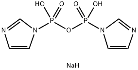 二钠P1,P2-二(1-咪唑基)焦磷酸盐结构式