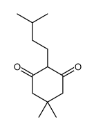5,5-dimethyl-2-(3-methylbutyl)cyclohexane-1,3-dione Structure
