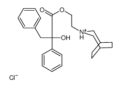 2-(3-azoniabicyclo[3.2.2]nonan-3-yl)ethyl 2-hydroxy-2,3-diphenylpropanoate,chloride Structure