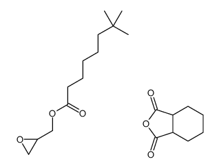 3a,4,5,6,7,7a-hexahydro-2-benzofuran-1,3-dione,oxiran-2-ylmethyl 7,7-dimethyloctanoate Structure