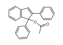 1,2-diphenylinden-1-yl acetate结构式