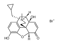 N-甲基-7,8-二脱氢纳曲酮溴化物结构式