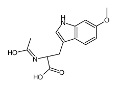 (R)-2-acetamido-3-(6-Methoxy-1H-indol-3-yl)propanoic acid结构式