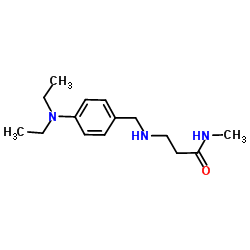 N3-[4-(Diethylamino)benzyl]-N-methyl-β-alaninamide Structure