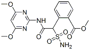 methyl 2-[(4,6-dimethoxypyrimidin-2-yl)carbamoylsulfamoylmethyl]benzoa te Structure