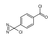 Benzoyl chloride, 4-(3-chloro-3H-diazirin-3-yl)- (9CI) structure