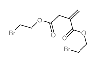 Butanedioic acid, 2-methylene-, 1,4-bis(2-bromoethyl) ester Structure