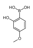2-羟基-4-甲氧基苯硼酸结构式