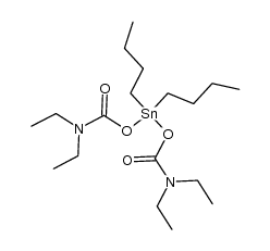 bis(N,N-diethylcarbamoyloxy)dibutylstannane Structure
