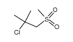 2-chloro-2-methyl-1-(methylsulfonyl)propane Structure