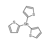tri-(2-thienyl)-stibine Structure