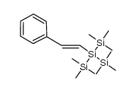 (E)-1,1,1,3,3,3-hexamethyl-2-styryl-2-(trimethylsilyl)trisilane结构式