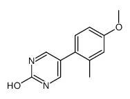 5-(4-methoxy-2-methylphenyl)-1H-pyrimidin-2-one Structure