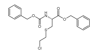 (R)-benzyl 2-(((benzyloxy)carbonyl)amino)-3-((2-chloroethyl)thio)propanoate Structure