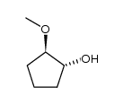 trans-2-methoxycyclopentanol Structure