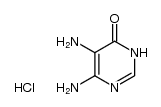 5,6-diamino-3H-pyrimidin-4-one, hydrochloride结构式