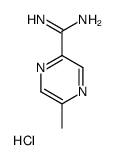 5-甲基吡嗪-2-羧酰胺盐酸盐结构式