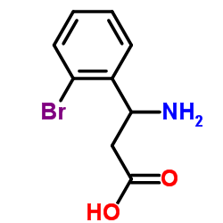 3-氨基-3-(2-溴苯基)丙酸结构式