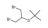 tert-butyl(1,3-dibromopropan-2-yl)sulfane Structure