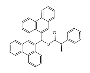 di-(9-phenanthryl)methyl (R)-2-phenylpropanoate Structure