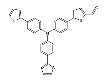 [mono[4-(2-thienylformyl)phenyl]bis[4-(2-thienyl)phenyl]]amine Structure