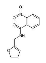 N-(furan-2-ylmethyl)-2-nitrobenzamide结构式
