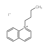 Quinolinium, 1-butyl-,iodide (1:1) structure