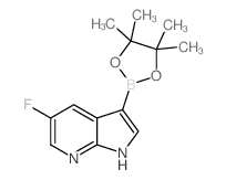 5-Fluoro-3-(4,4,5,5-tetramethyl-1,3,2-dioxaborolan-2-yl)-1H-pyrrolo[2,3-b]pyridine Structure