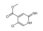 2-氨基-5-氯吡啶-4-羧酸甲酯结构式