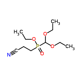 Ethyl (2-cyanoethyl)(diethoxymethyl)phosphinate结构式