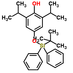 4-(tert-Butyldiphenylsilyl)hydroxy Propofol Structure