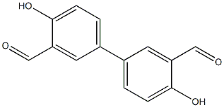 4,4'-Dihydroxy-[1,1'-biphenyl]-3,3'-dicarbaldehyde Structure