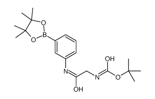 3-[2-(Boc-amino)acetamido]benzeneboronic acid pinacol ester Structure