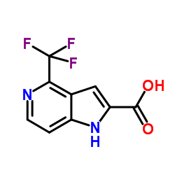 4-(Trifluoromethyl)-1H-pyrrolo[3,2-c]pyridine-2-carboxylic acid structure