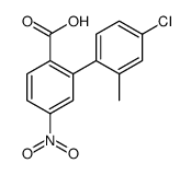 2-(4-chloro-2-methylphenyl)-4-nitrobenzoic acid结构式