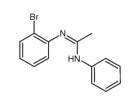 N'-(2-bromophenyl)-N-phenylethanimidamide结构式