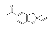 1-(2-ethenyl-2-methyl-3H-1-benzofuran-5-yl)ethanone结构式