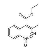 ethyl 3-hydroxy-2-(2-nitrophenyl)but-2-enoate Structure