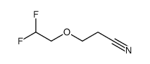 3-(2,2-difluoroethoxy)propanenitrile结构式