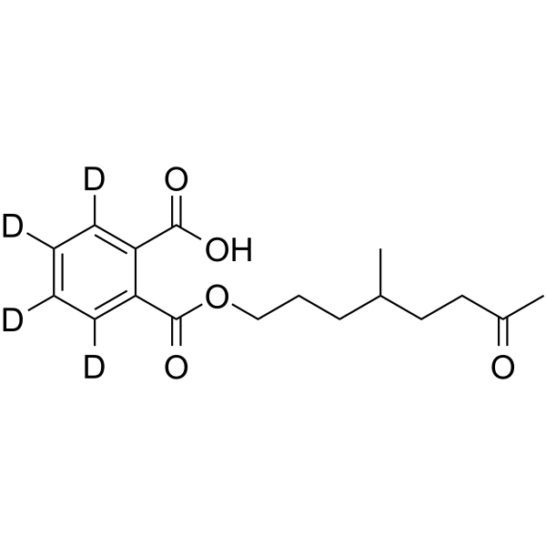 2-(((4-Methyl-7-oxooctyl)oxy)carbonyl)benzoic acid-d4 Structure