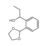 1-(2-(1,3-dioxolan-2-yl)phenyl)propan-1-ol Structure