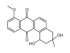 1,3-dihydroxy-8-methoxy-3-methyl-2,4-dihydro-1H-benzo[a]anthracene-7,12-dione结构式
