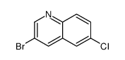 3-溴-6-氯喹啉结构式