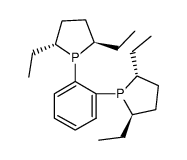 1,2-双((2R,5R)-2,5-二乙基磷杂环戊烷-1-基)苯结构式