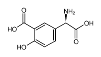 (R)-3-羧基-4-羟基苯基甘氨酸结构式