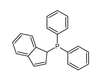 1H-inden-1-yl(diphenyl)phosphane结构式