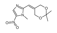 2-[(2,2-dimethyl-1,3-dioxan-5-ylidene)methyl]-1-methyl-5-nitroimidazole Structure