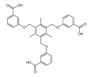 3,3',3''-(((2,4,6-Trimethylbenzene-1,3,5-triyl)tris(methylene))tris(oxy))tribenzoic acid Structure