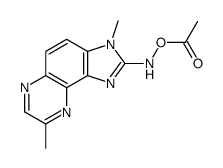 [(3,8-dimethylimidazo[4,5-f]quinoxalin-2-yl)amino] acetate Structure