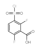 3-chlorosulfonyl-2,6-difluorobenzoic acid Structure